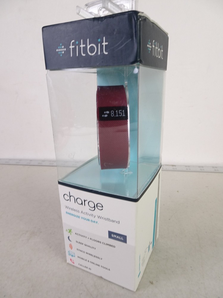 Fitbit Charge Wireless Activity Tracker Small Red (Maroon) - New in Box