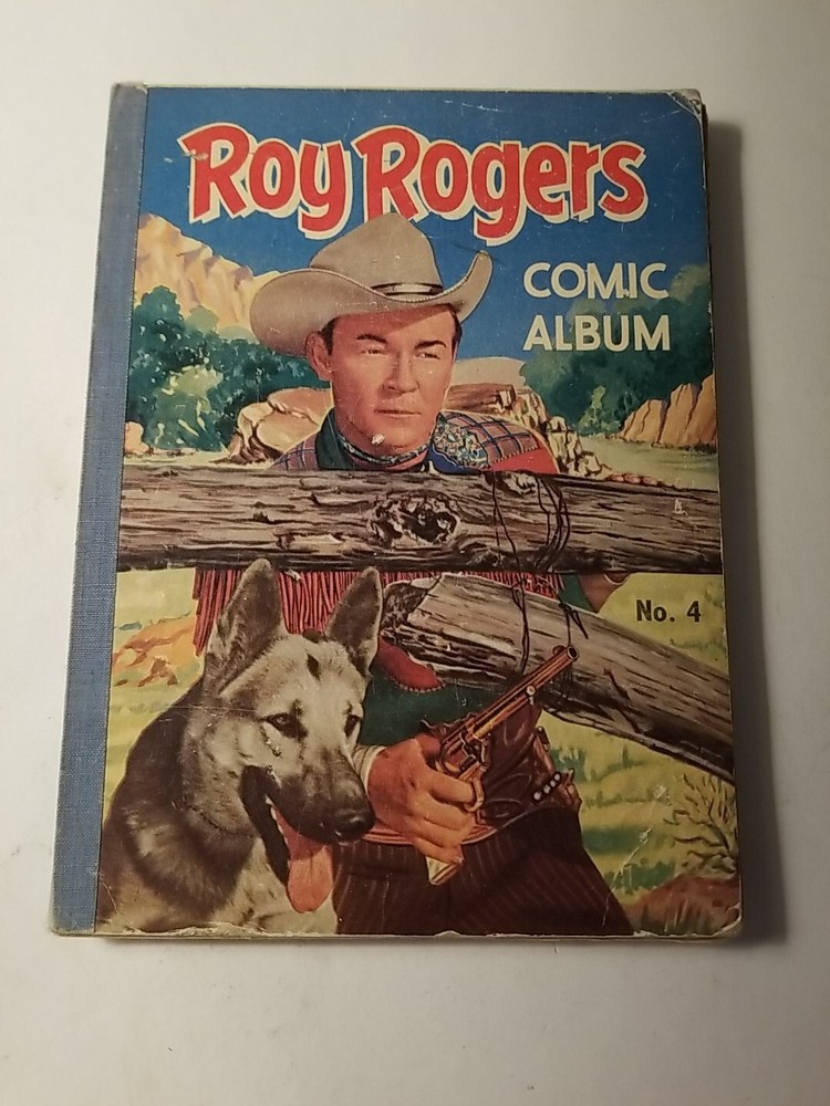 ROY ROGERS COMIC ALBUM  - No. 4 - 1950s - hardback - w