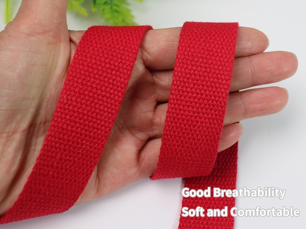 1 inch Cotton Webbing Strap 60ft Handles Bag Assorted Multi-color JS346