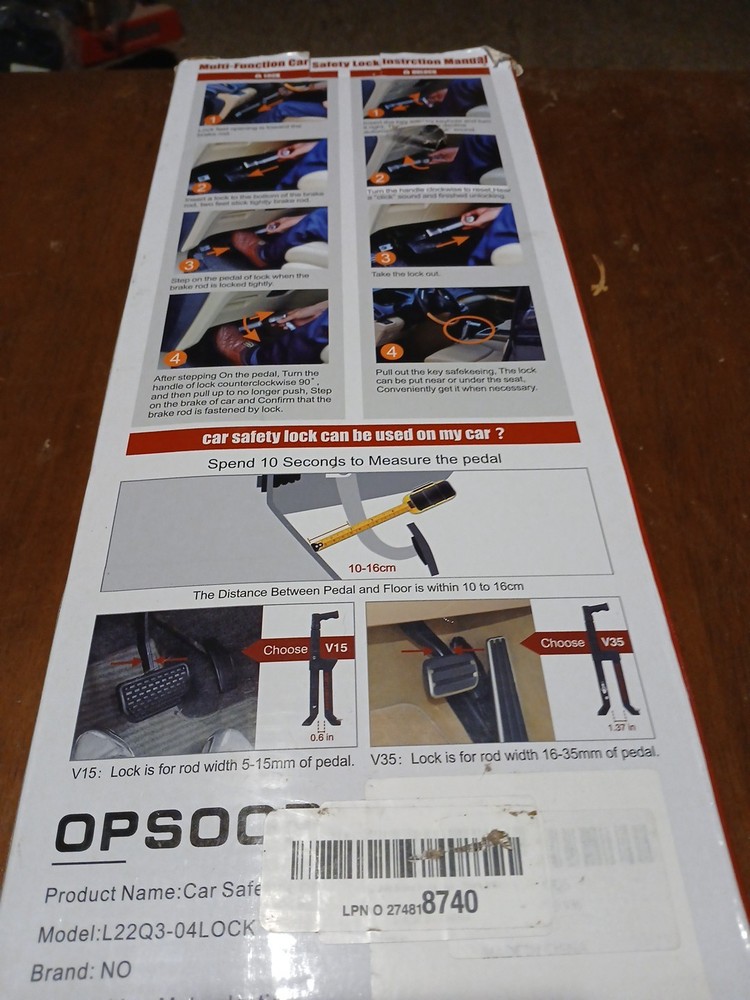 Multi Function Car Saftey Lock