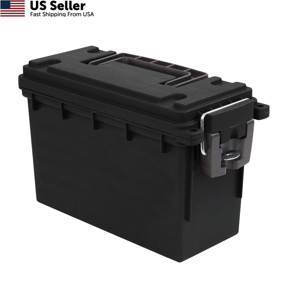 Sheffield 12629 Stackable .30 Cal Ammo Field Box Lockable Black 1-Pack FROM USA