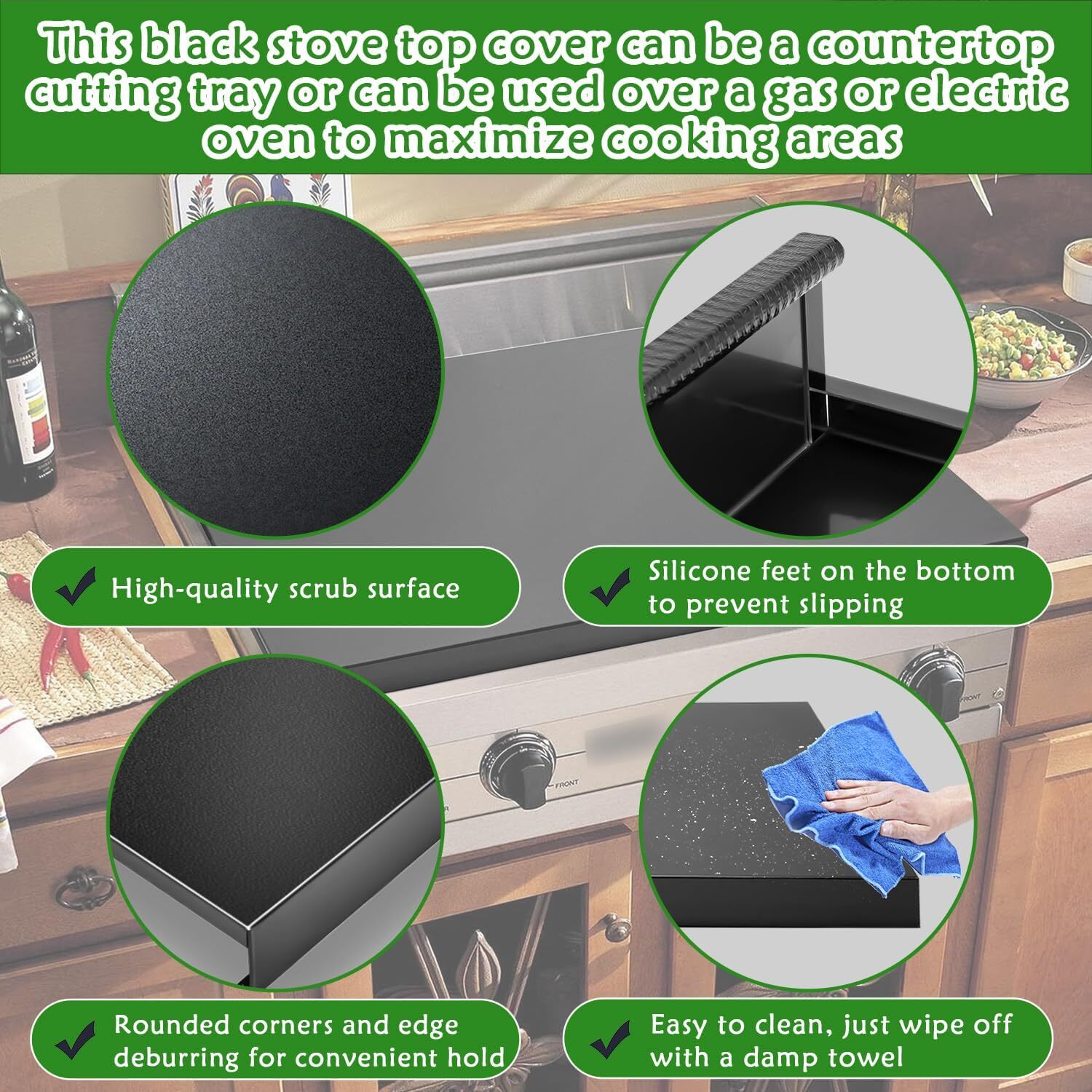 Gas Stove Cover Board, Resistance to Heat Range Covers for Gas Stove