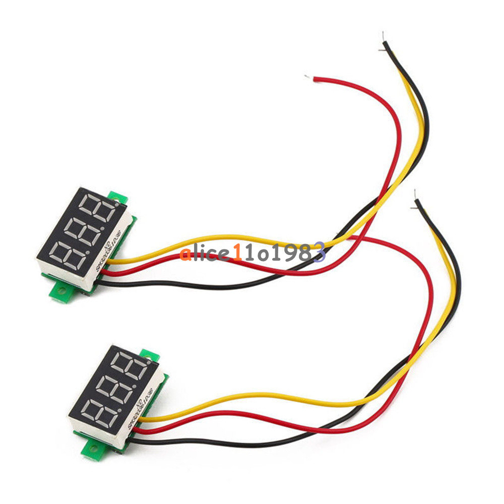 2/3 Wire 0.28" LED Display Digital Voltmeter Gauge Voltage Detector Panel Meter