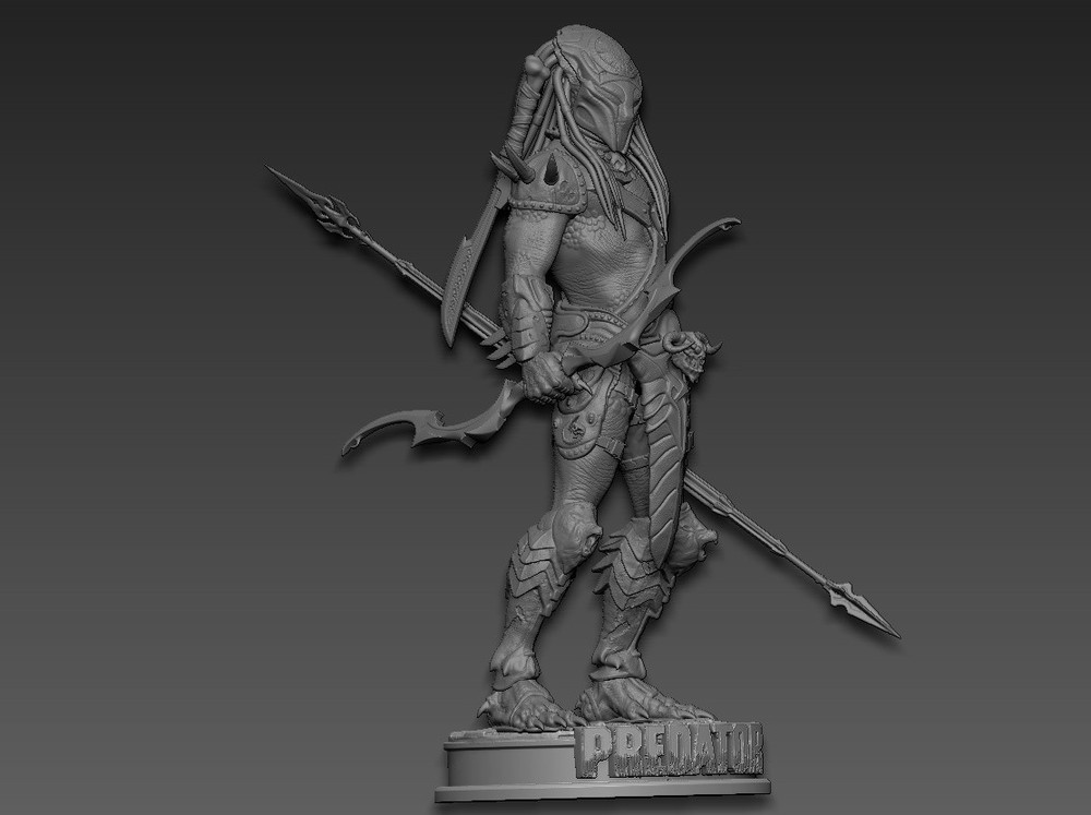 Predator 1/6 or 1/8 Scale Statue 3D Print Model Kit Unpainted