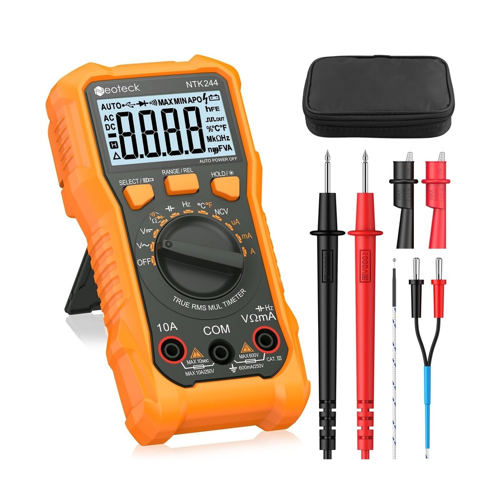 Neoteck 6000 Counts Digital Multimeter with NCV and TRMS Auto Range Multimete...