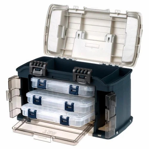 Elite Angled Tackle System 3700, Blue and Silver