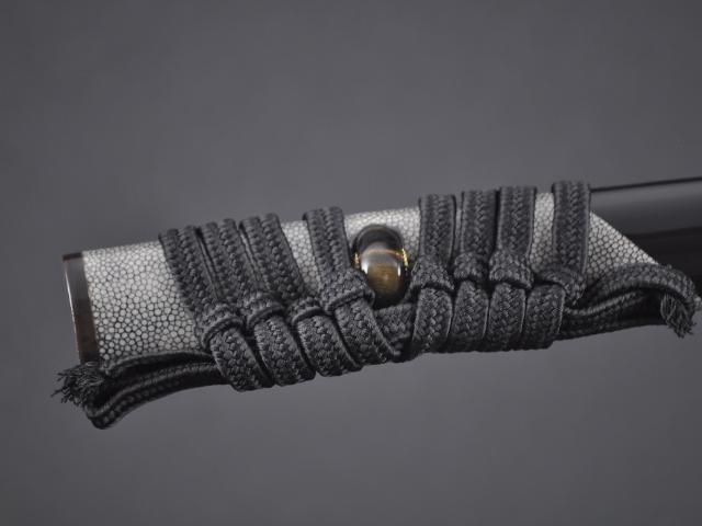 FULLY HAND FORGED CLAY TEMPER PRACTICAL BLACK WING KATANA SWORD