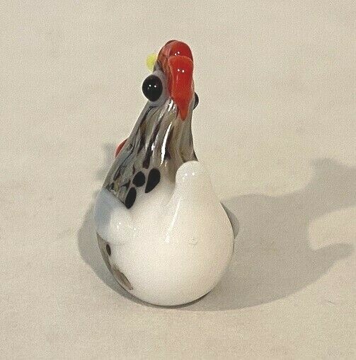 Ganz World Miniature Mini Glass HEN Chicken Rooster Collectible Figurine