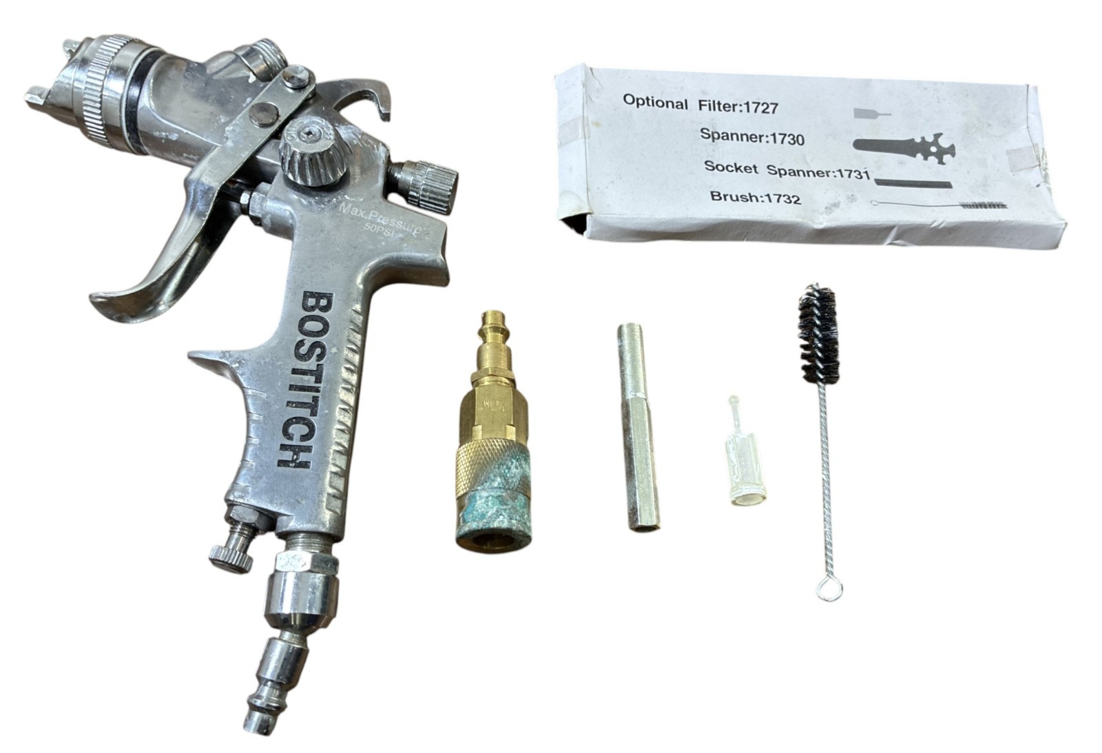 Bostitch BTMT72393 HVLP High Volume Low Pressure Gravity Feed Paint Spray Gun