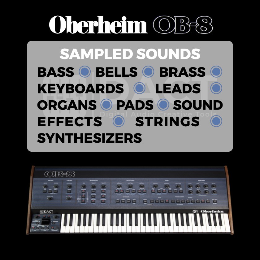 Oberheim OB-8 Synthesizer Sample Library - Instant Access