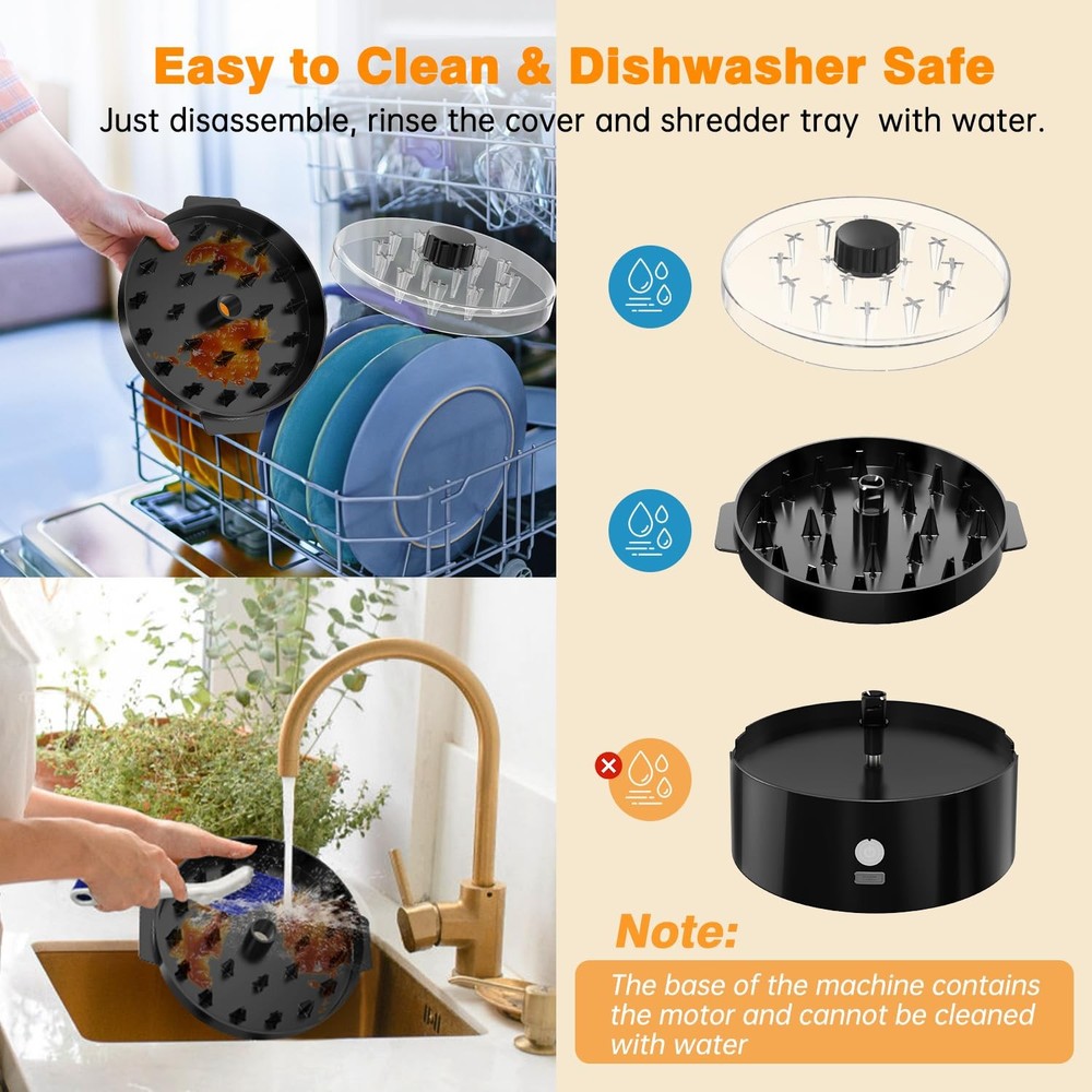 Automatic Electric Chicken Shredder Tool - USB Rechargeable Meat Grinder