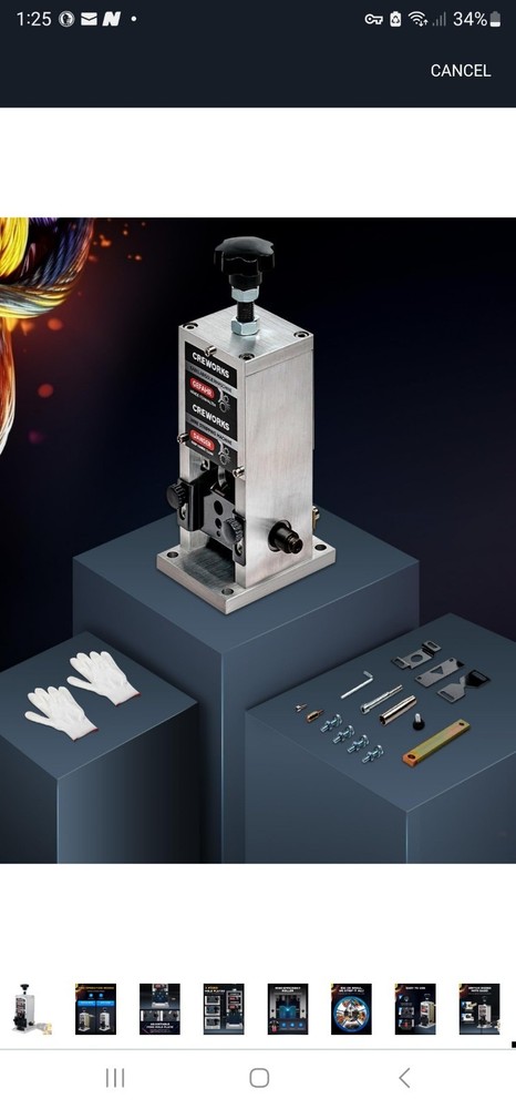 CREWORKS Manual Wire Stripper Machine, 0.06"-1" Wire Stripping Machine, Wire...