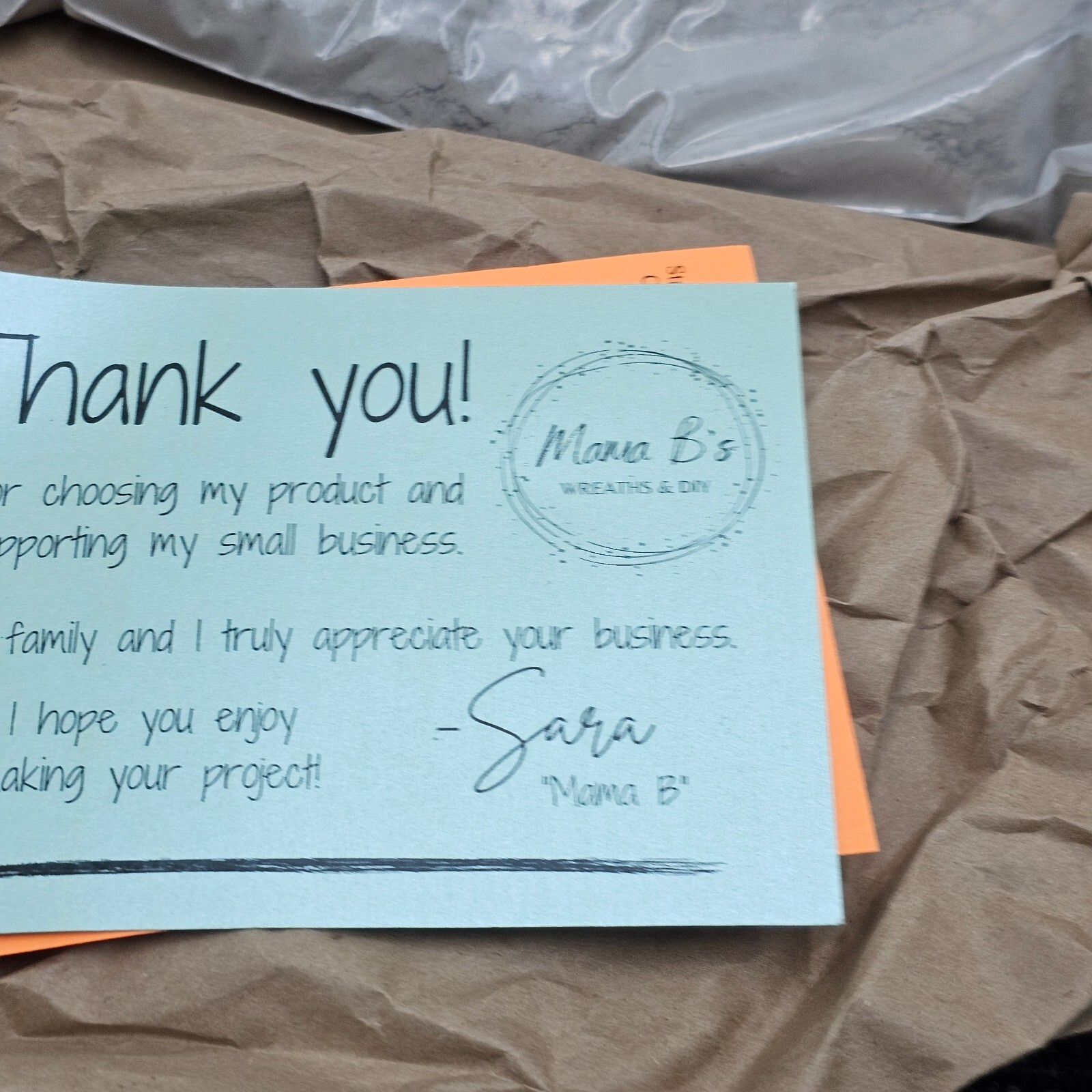 Mama B's Wreaths DIY Stepping Stone Handprint Footprint Popsicle Stick