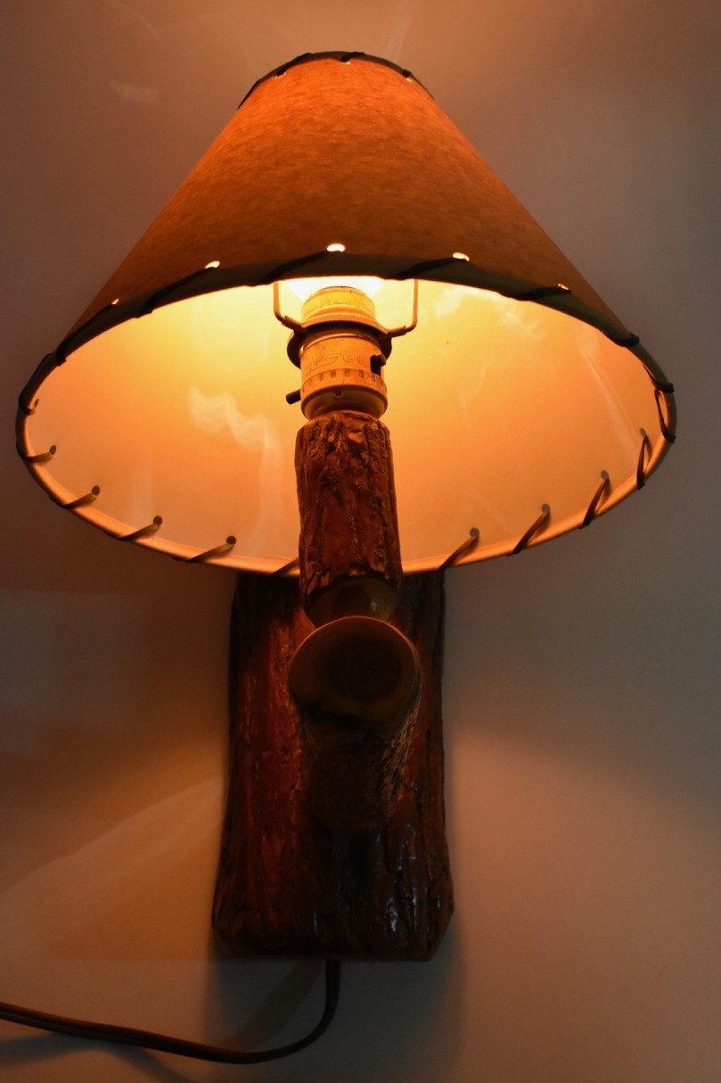 Old Hickory Shelbyville Style Wall Sconce Light Lamp Adirondack Cabin Rustic