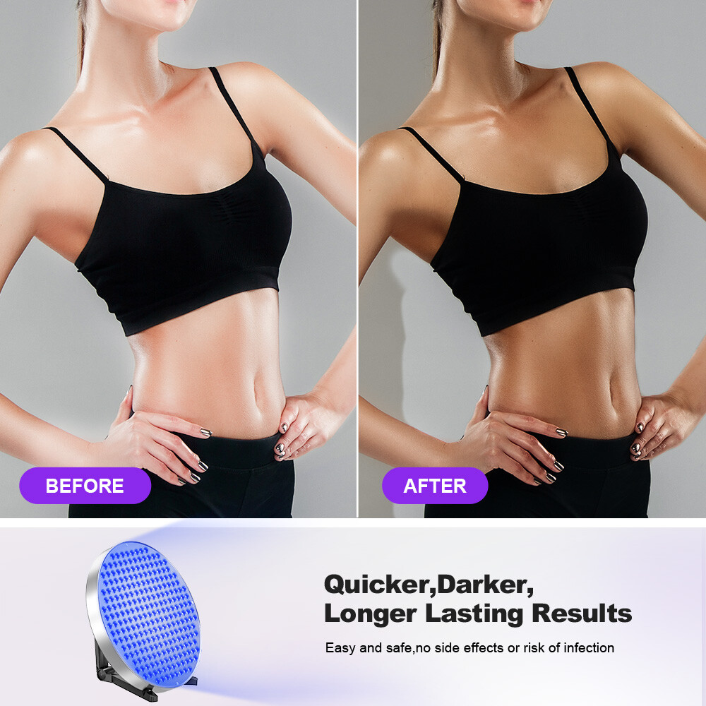 UV Beauty Tanning Light Sun Solarium Lamp Facial Body Tanner Bronzer Skin 460NM