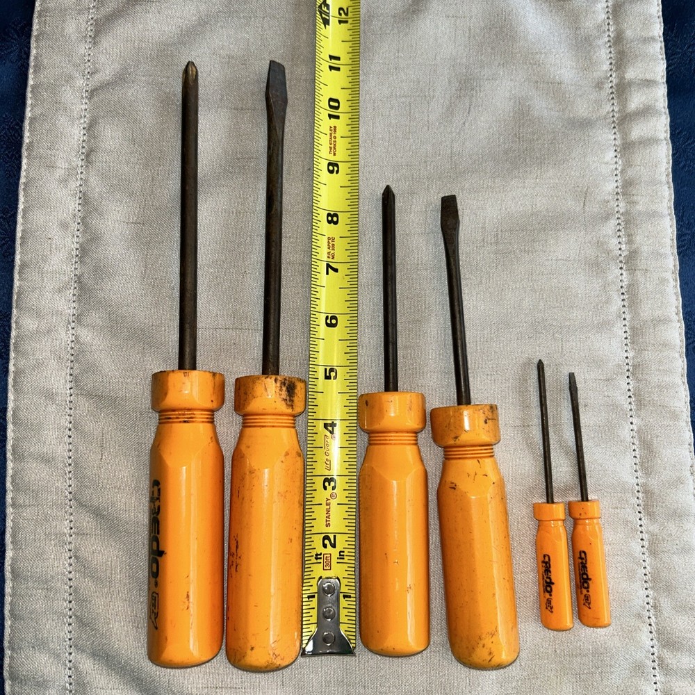VINTAGE CREDO 6 Piece Screwdriver Set.