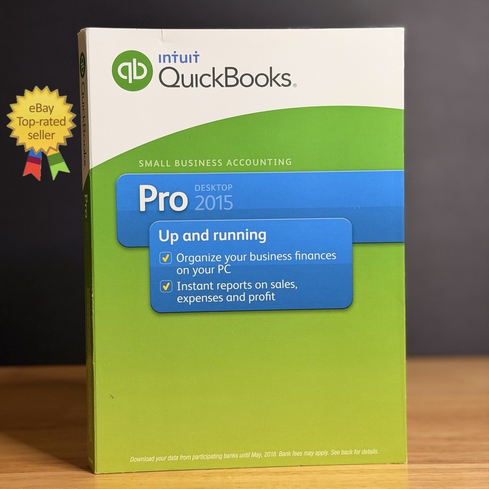 QuickBooks Desktop Pro 2015 Windows Accounting Retail -NO SUBSCRIPT10N- TESTED