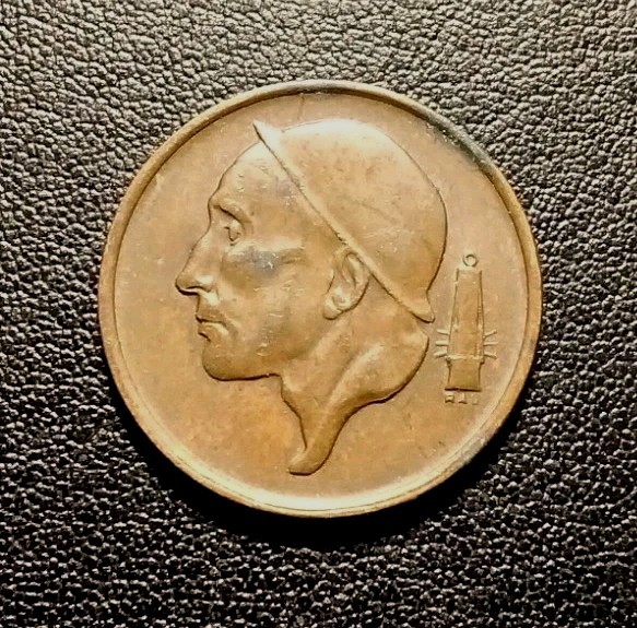 1958 Belgium 50 Centimes Coin
