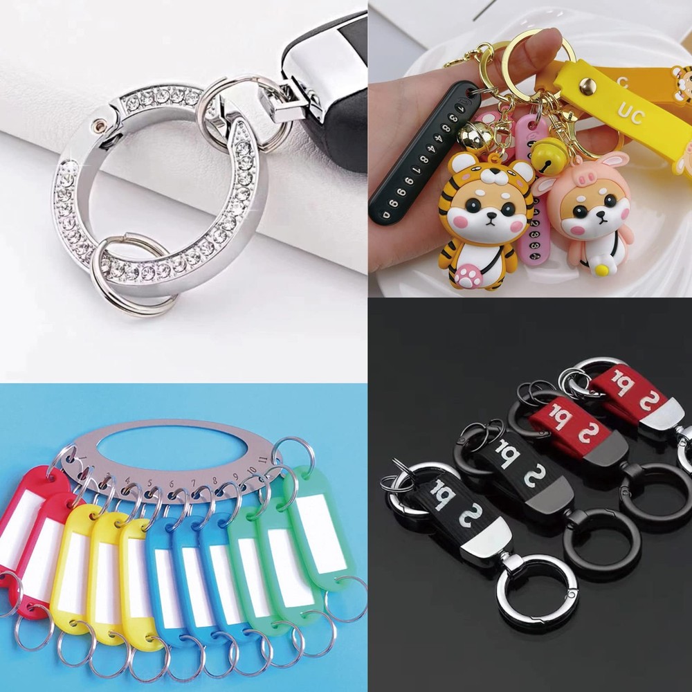 200pcs 12mm Mini Split Jump Ring with Double Loops 12mm, Silver