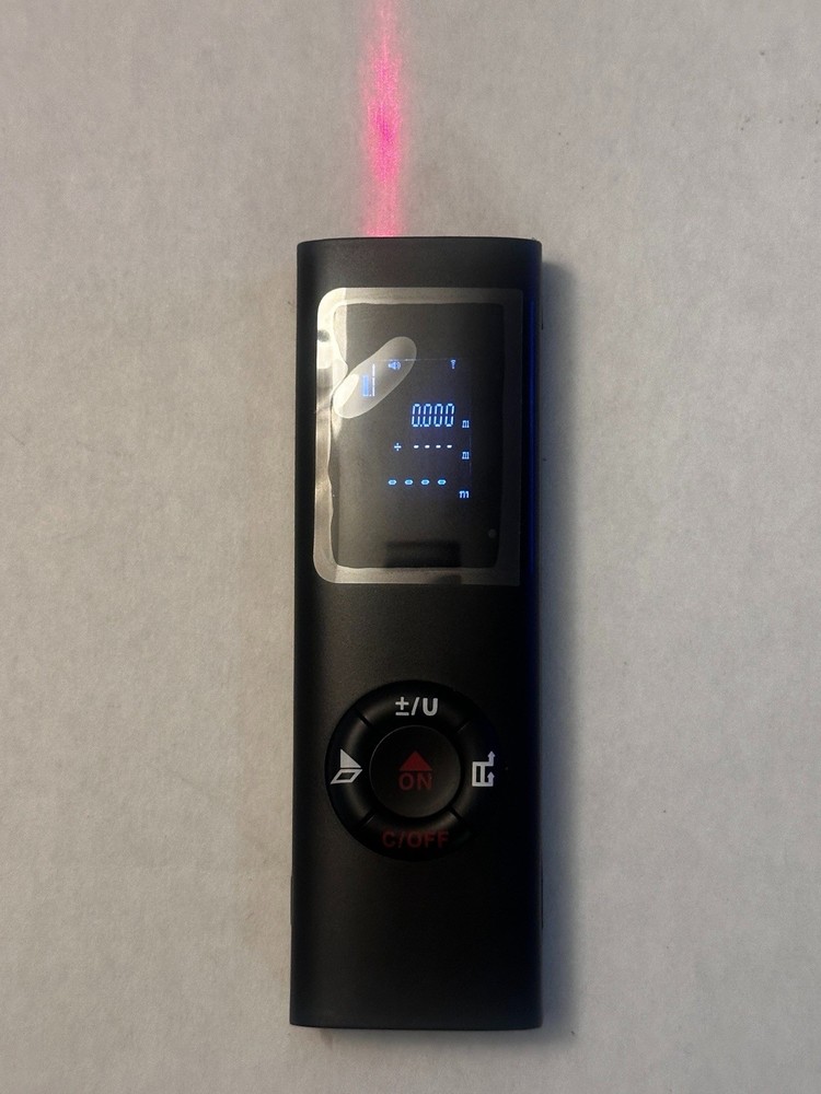 Laser Distance Meter Digital Measure Tool LCD Display USB Rechargeable Tested