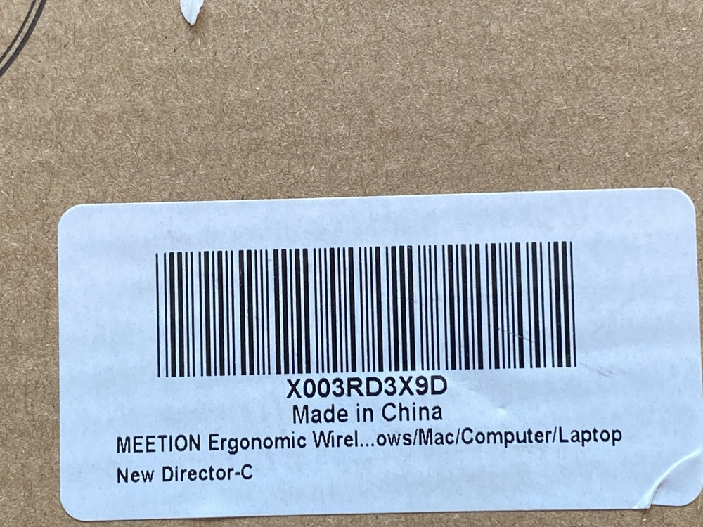 Meetion Ergonomic Keyboard and Mouse Wireless Combo DirectorC Wave Keys