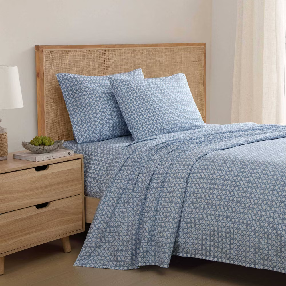 Tommy Bahama King Sheet Set Diamond Isle/Blue