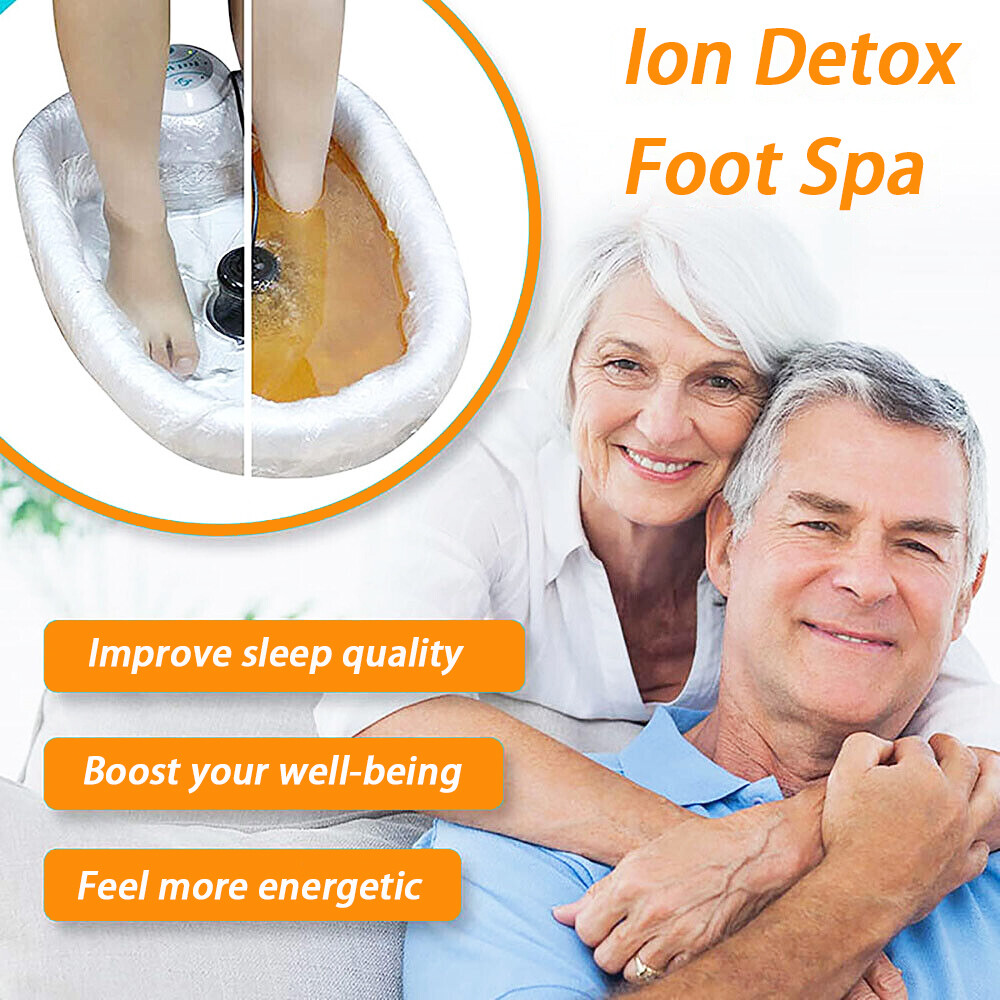 2 Ionic Detox Foot Spa Bath Array Round Stainless Steel Arrays Machine For Salon