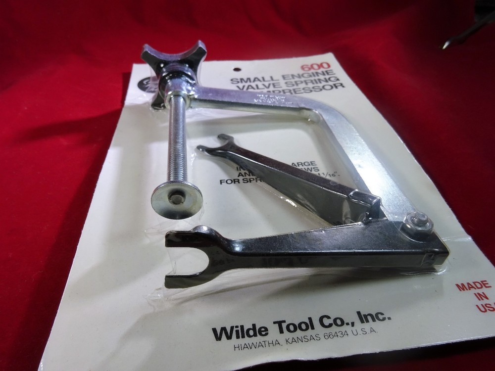 WILDE TOOL #600 Professional SMALL Engine Valve Spring Compressor USA MADE