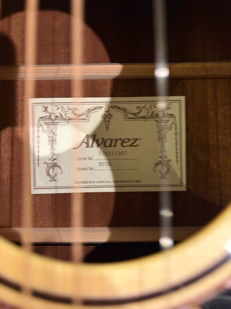 Alvarez Rf-26, #S21111167 With Soft Bag