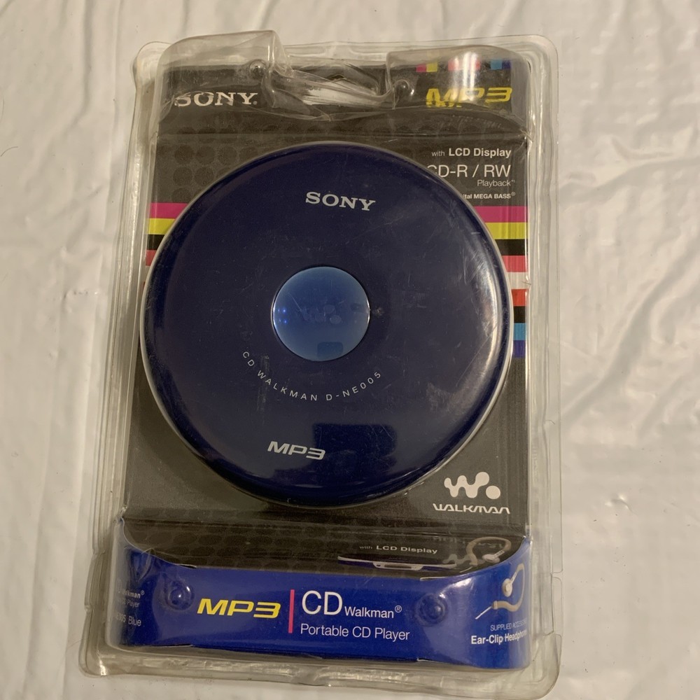 Sony CD Walkman with MP3 Playback - Blue (D-NE005/L)