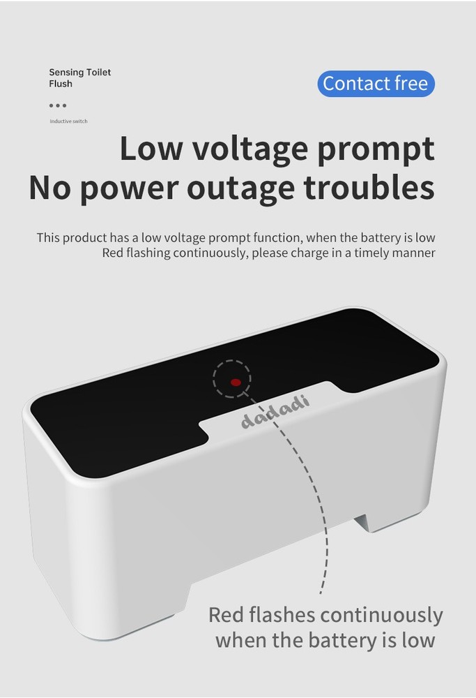 Touchless Intelligent Toilet Flush Sensor Automatic Bathroom Non-Contact Button