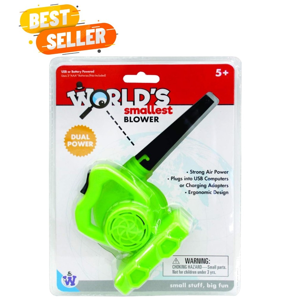 Dual Powered Tiny Blower - Ideal for Quick Clean-Ups and Fun Gadgets