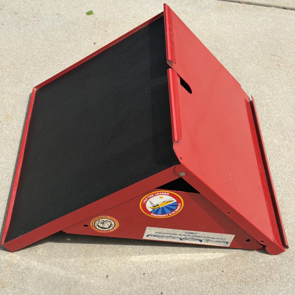 Craftsman Tool Box Side Hanging Folding Table Shelf Bench Tray Red