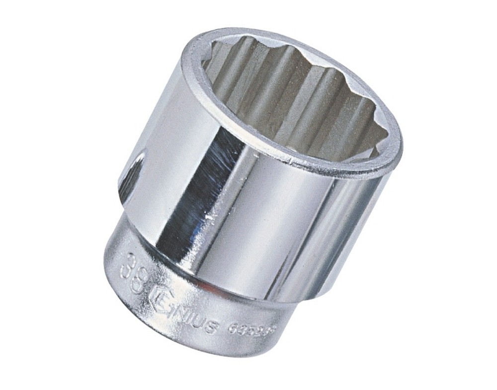 Genius Tools 3/4" Dr. 20mm Hand Socket (12-Point) (CR-Mo) - 635220