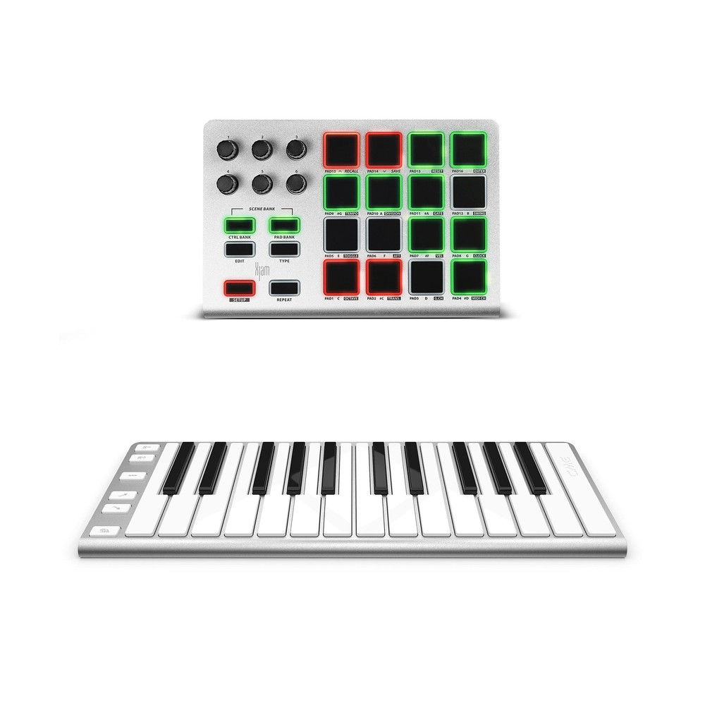 Xkey 25 USB + Xjam USB | Mobile MIDI Keyboard + Controller Pack | Ultra-thin,...