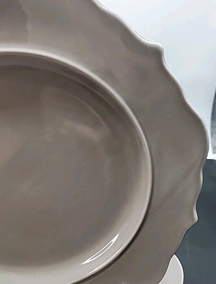 4 Threshold Wellsbridge Dinner Plates Gray 10” Plates