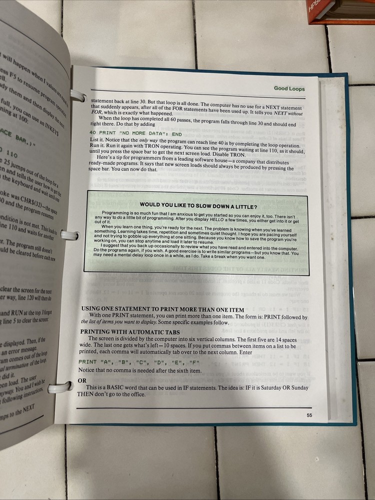 Vintage 1983 How To Program Your IBM PC Basic For Beginners - Carl Shipman