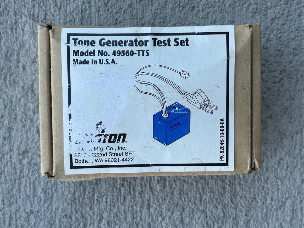 Leviton 49560 Circuit Tone Generator Testing Set Tool Comes As Shown