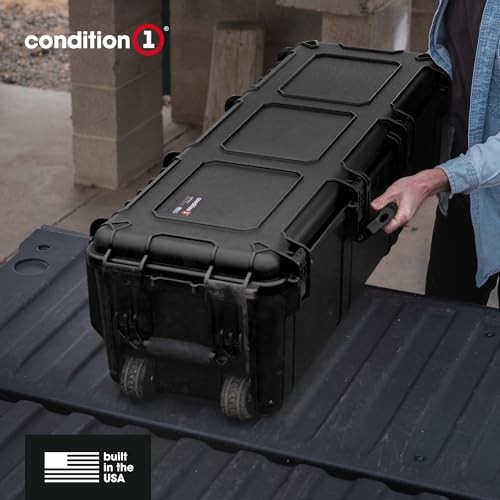 45" Empty Waterproof Hard Case w/Wheels – Lockable, TSA Approved Empty Case