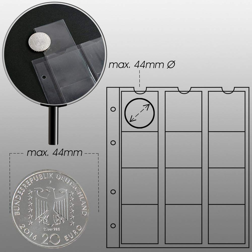 Prophila Coin Album with 4 Cases for 110 Coins