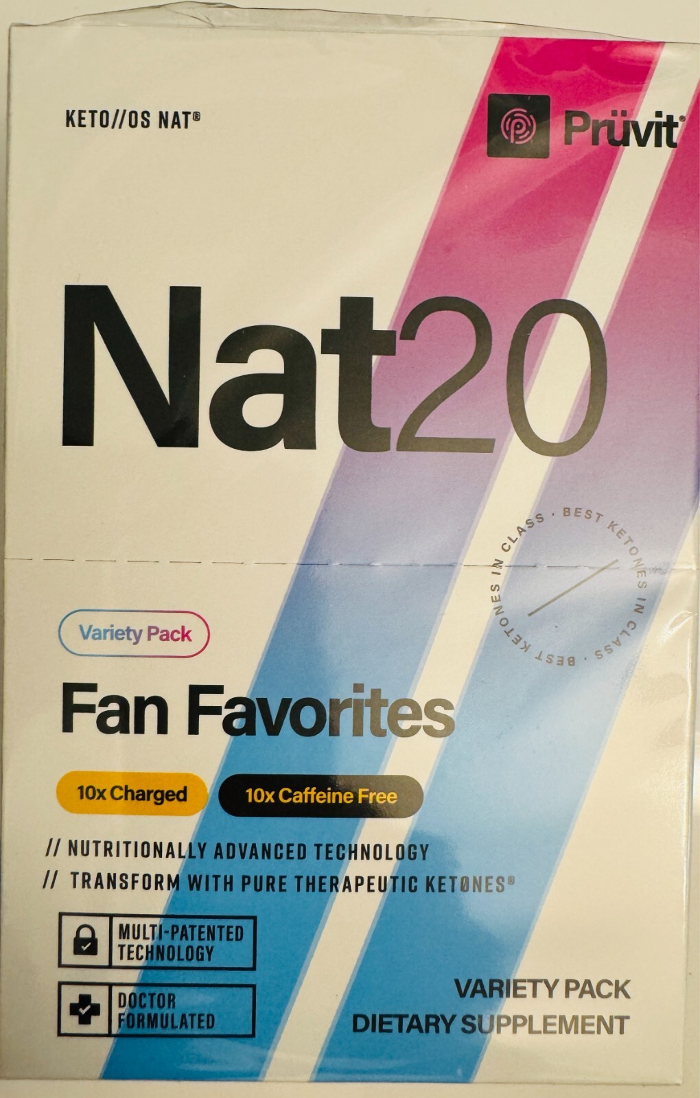 Pruvit Keto OS NAT KETONES Sealed Box/Packs Charged 5, 10 20 days /Free Shipping