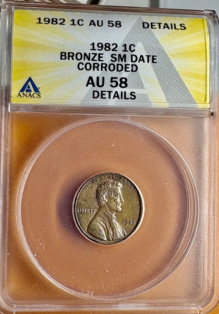 1982 bronze, small date penny