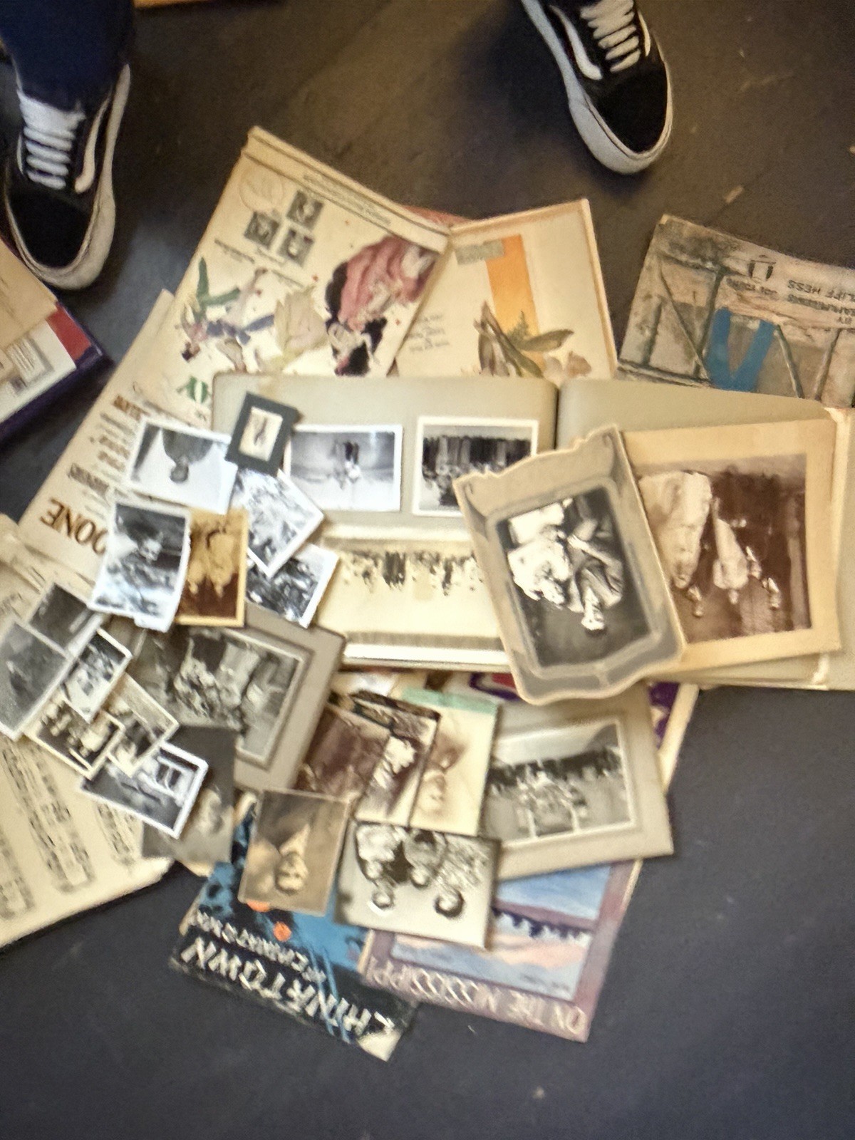 HUGE antique Ephemera Lot Junk Journal Supplies Vintage Paper 7+ Lbs Photo Album