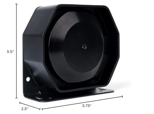 Xprite Compact 200 Watt High Performance Extra Slim 200W, Siren Speaker