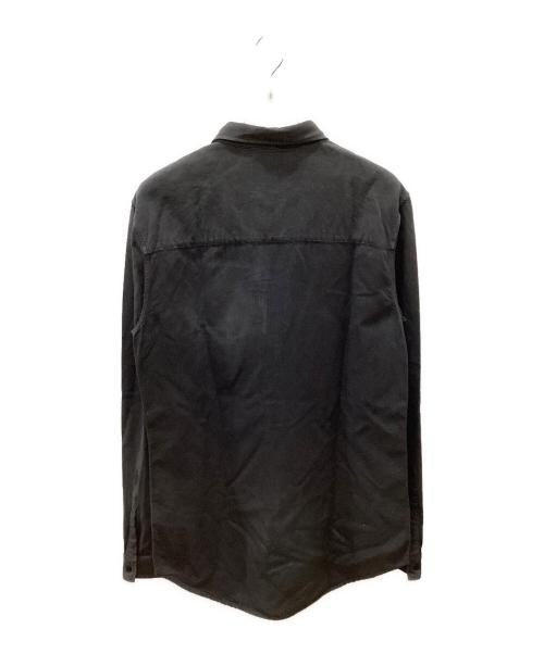 MARCELO BURLON Shadow Feather Print Shirt black