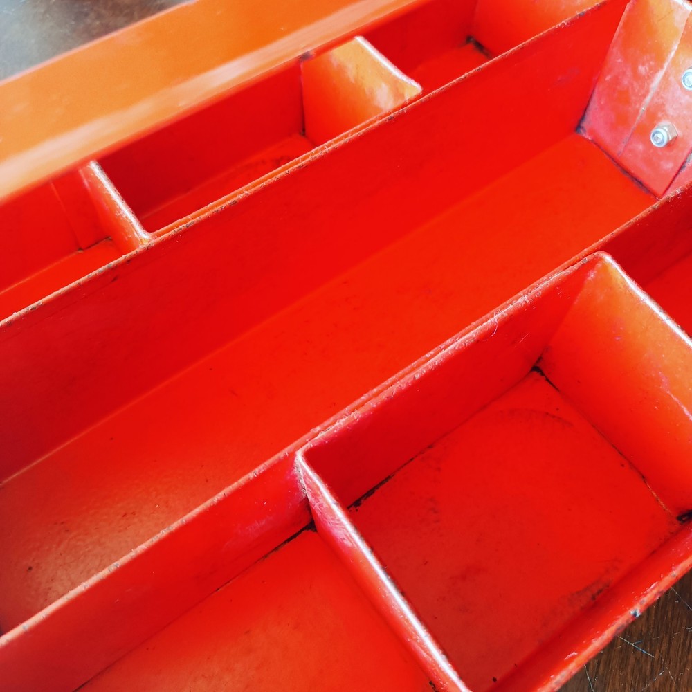 Vintage Metal Tool Caddy