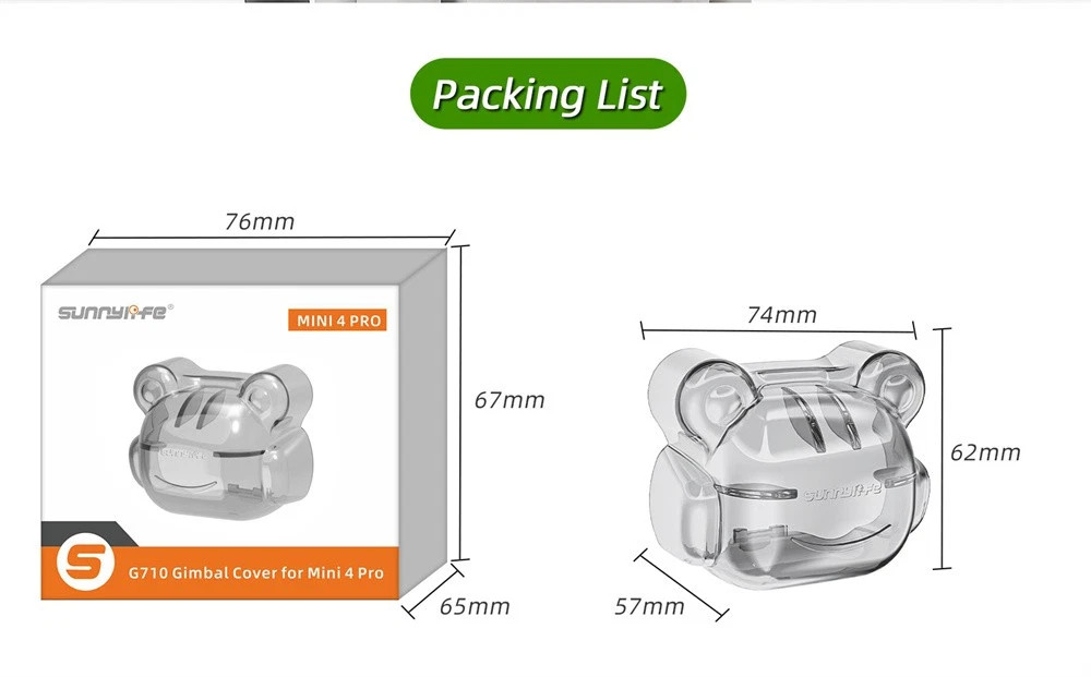 Camera Lens Cover Dust proof Cap Gimbal Protector For Mini 4 Pro