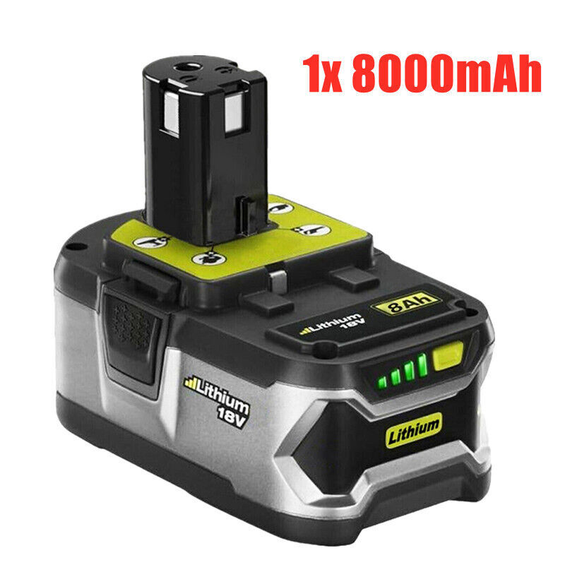8.0Ah 18Volt For RYOBI P108 18V For One+ Plus High Capacity Lithium Ion Battery