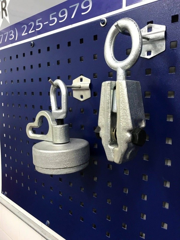 MO Clamp Style Strut Tower Puller + Jr pulling Clamp - Auto Body Frame Machine