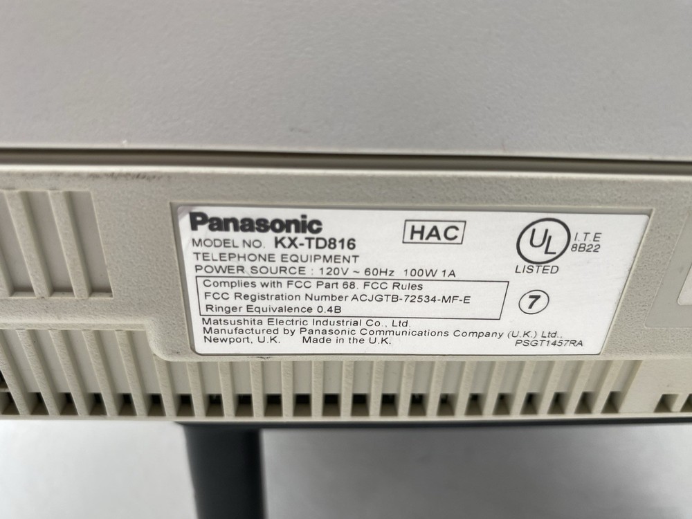 Panasonic KX-TD816 Digital Phone System